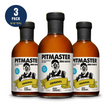 Load image into Gallery viewer, Three bottles of Pitmaster Original BBQ Sauce arranged in a 3-pack display on a white background, with a blue circular '3 PACK 54 OZ TOTAL' badge in the top left corner.
