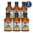 Load image into Gallery viewer, Six bottles of Pitmaster Original BBQ Sauce arranged in two rows on a white background, with a dark blue circular badge in the top right that reads '6 PACK 108 OZ TOTAL'.

