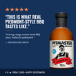 Load image into Gallery viewer, True Made Foods Pitmaster Carolina Red BBQ Sauce testimonial that says "this is what real Piedmont-style BBQ tastes like."
