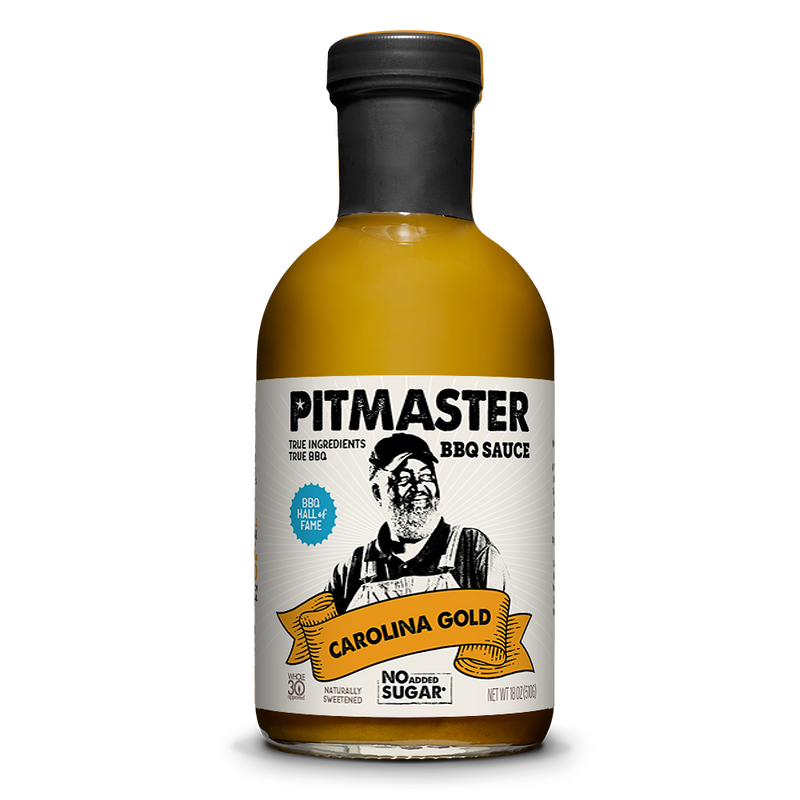 Pitmaster Carolina Gold BBQ Sauce 18oz Glass Bottle - Front View