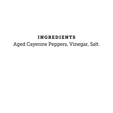 Pitmaster Cayenne Hot Sauce Gallon Jug - Ingredients