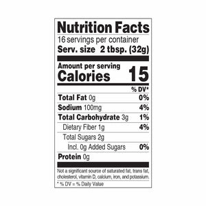 True Made Foods - Carolina Gold Pitmaster BBQ Sauce Nutrition Facts