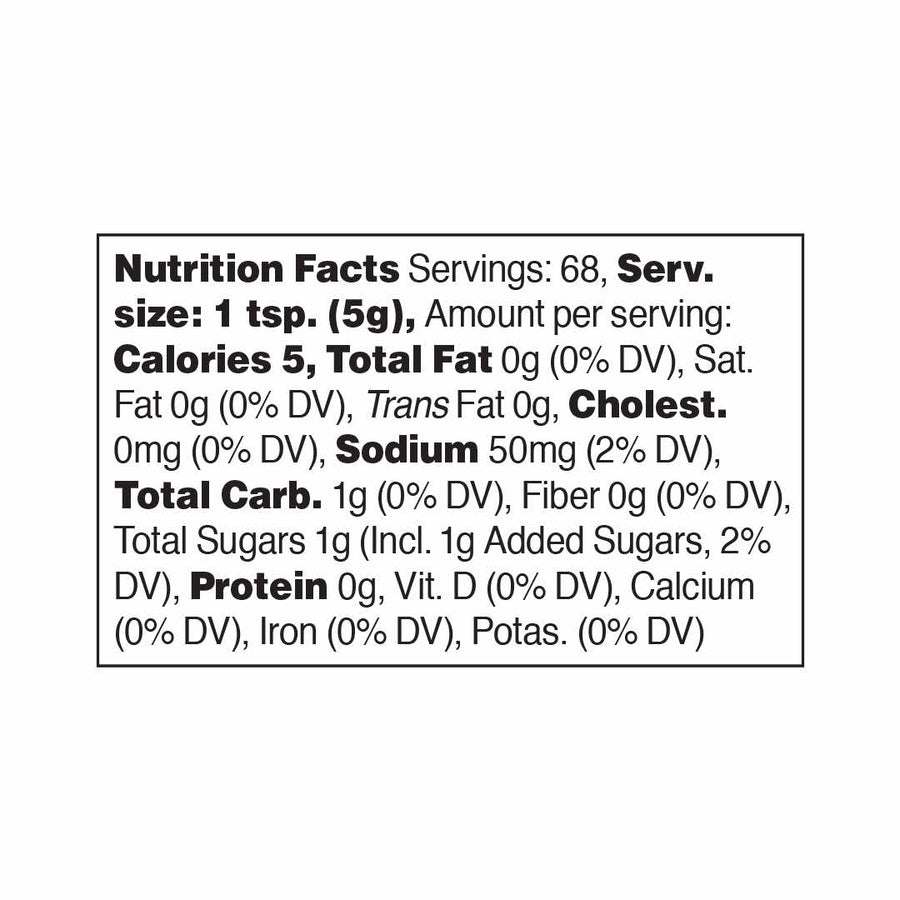 True Made Foods Honey Mustard nutrition Facts