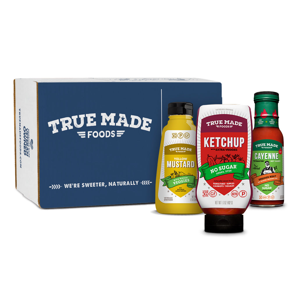 True Made Foods No Sugar, Picnic Sampler Pack (Ketchup, Mustard