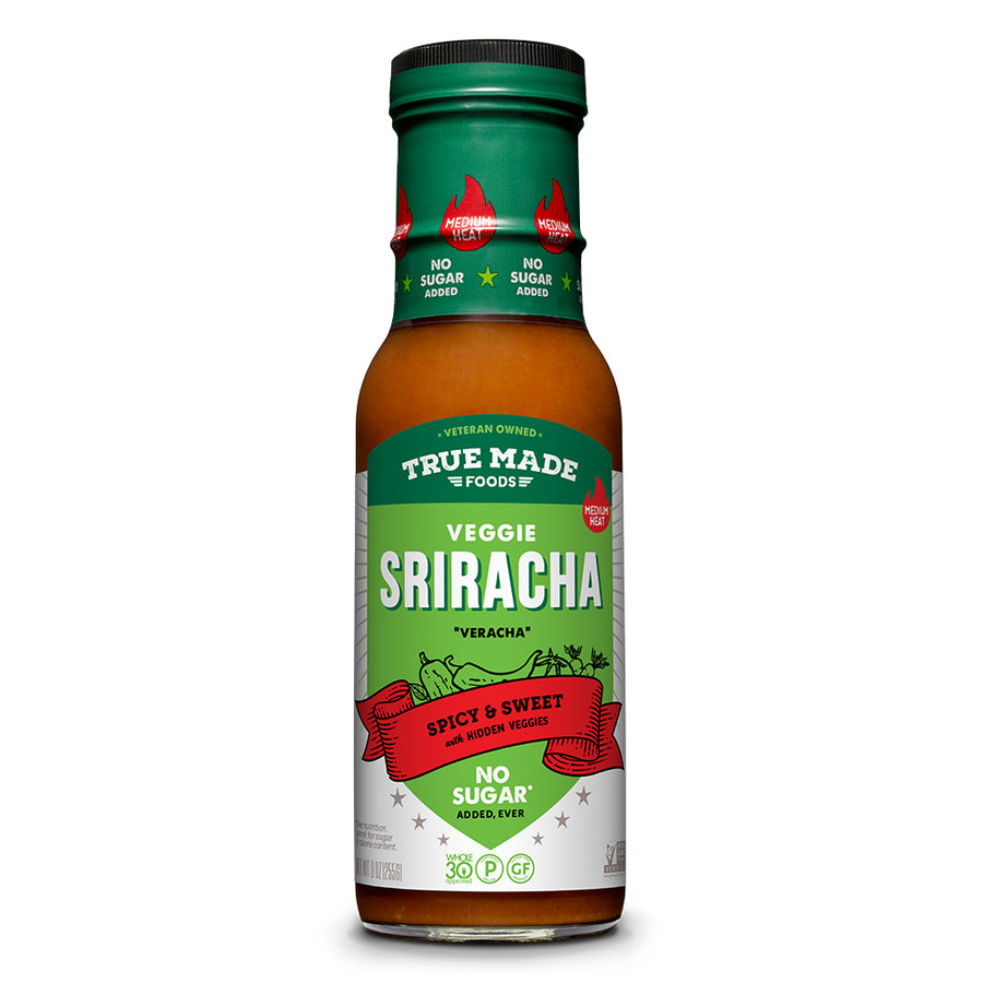 No Sugar Sriracha (Veracha), 9oz Glass Bottle